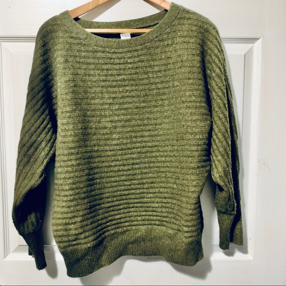 J crew Olive Green Baggy Sweater